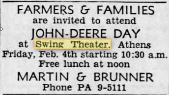 Swing Theatre (Quonset Hut Theater) - 31 Jan 1955 (newer photo)
